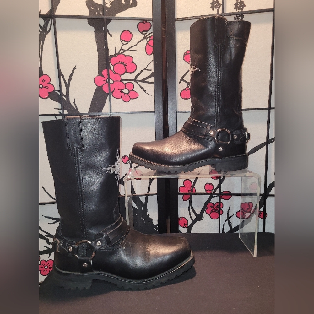 Harley-Davidson Black Leather Men's Boots